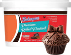 Bakerpan Premium Rolled Brown Fondant for Cake Decorating - 1 Pound, Chocolate Flavor (Made in USA)