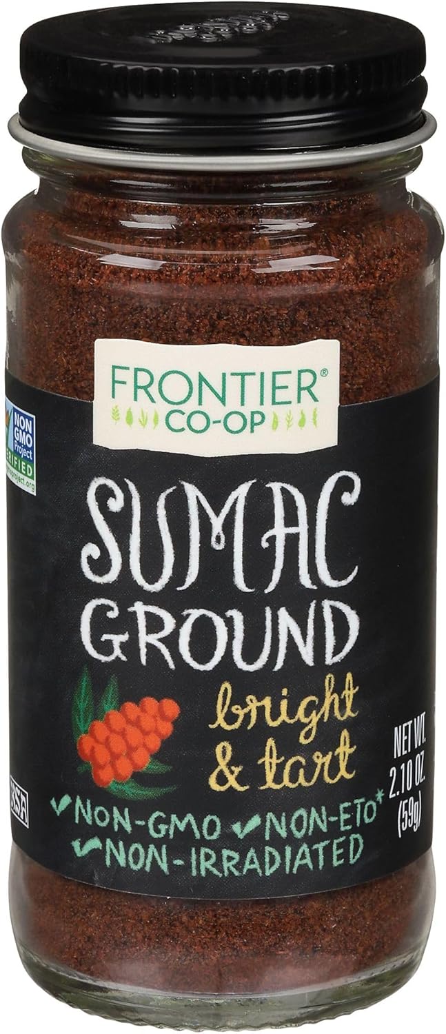 Frontier Co-op Sumac Spice, Ground, 2.10 oz - Made with Sumac Berries and Salt for Traditional Middle Eastern Foods