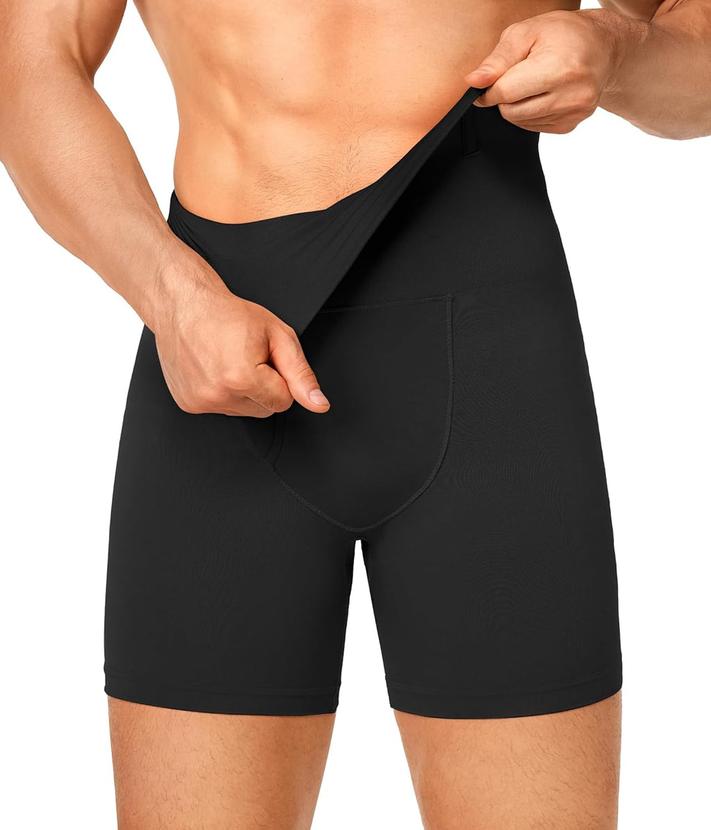 Nebility Shapewear Men Compression Shorts - Slimming Body Shaper Tummy Control Underwear Boxer Briefs