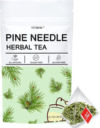 Pine Needle Tea Bags - 100% Pure Natural Wild Dried Pine Needles Herbal Tea (20 Tea Bags) Effectively Antioxidant & Immune Support, Caffeine Free