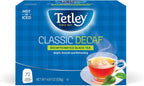 Tetley Classic Blend Decaf Premium Black Tea, Decaffinated Tea, 72 Tea Bags (Pack of 12), Rainforest Alliance Certified