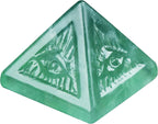 Fluorite Healing Crystal Pyramid,Natural Stone Green Pyramid for Meditation, Reiki Energy, Chakra Balancing,Energy Enhancement Great Gift for Home Decor, Office Desk, and Spiritual Practices