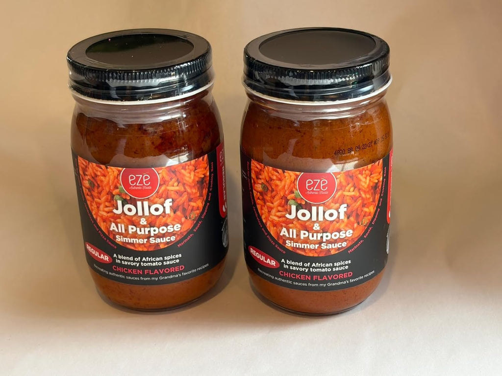 1 Jar -Eze Jollof & All Purpose Simmer Sauce- regular