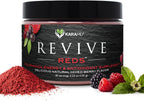 KaraMD Revive Reds | Delicious Energy Boosting Concentrated Polyphenol Blend | Vegan Friendly, Gluten Free & Non-GMO Superfood Powder | Antioxidant Powder Containing Shilajit & Enzymes (30 Servings)