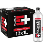 Essentia Water Bottled, Ionized Alkaline Water:99.9% Pure, Infused With Electrolytes, 9.5 pH Or Higher With A Clean, Smooth Taste, 1 Liter (Pack of 12)