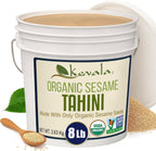 Kevala Organic Sesame Tahini – USDA Organic, Non‑GMO Project Verified & Kosher Certified | (8 Lb (Pack of 1))