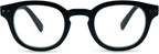 In Style Eyes Focus Pocus Retro Panto Reading Glasses - Classic Round Keyhole Bridge Readers for Men and Women