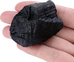 XIANNVXI Black Tourmaline 1.8-2.2" Large Raw Crystals and Healing Stones Natural Rough Crystal Rocks for Decor Gifts Tumbling Cabbing Polishing Fountain Rocks 1PCS