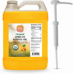 1 Gallon USDA Organic Cold Pressed Unrefined Apricot Kernel Oil