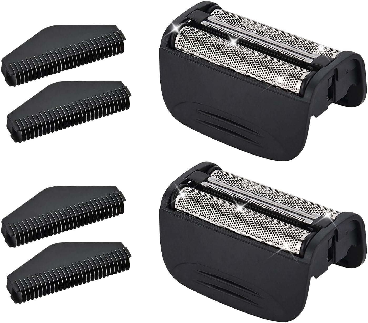 2PCS Shaver Replacement Blades Compatible with Remington Shaver Foil SPF-PF Head and Cutter Assembly for Remington PF7580,PF7400,PF7500,and PF7600 Foil Shavers,Black