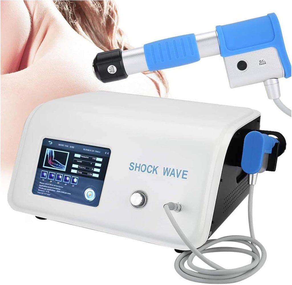 Shockwave Therapy Machine with 5 Massage Heads for ED and Pain Relief ESWT Shockwave Therapy Machine for Back Waist Leg and Golf Elbow Relief Pain