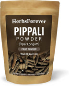 HerbsForever Pippali (Piper longum) Fruit, Powder |Cold Relief, Digestion & Gut Health Spices for Meat Seasoning| Wild Harvested-Non GMO, Vegan- 2X Potency,Ultra Clean,Steam Treated |230 GMS- ½LBS