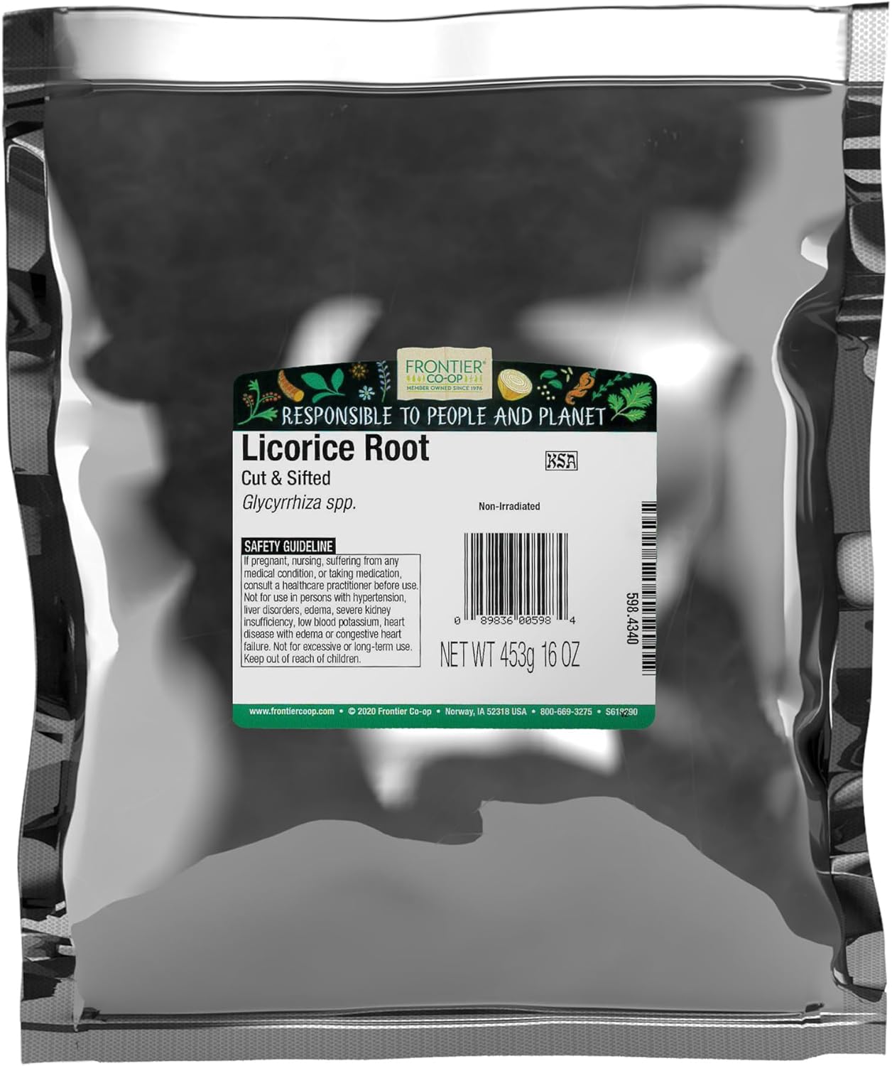 Frontier Co-op Cut & Sifted Licorice Root 1lb