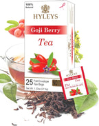 Hyleys Goji Berry Senna Green Tea - Natural Gentle Laxative for Constipation Relief - 25 Tea Bags