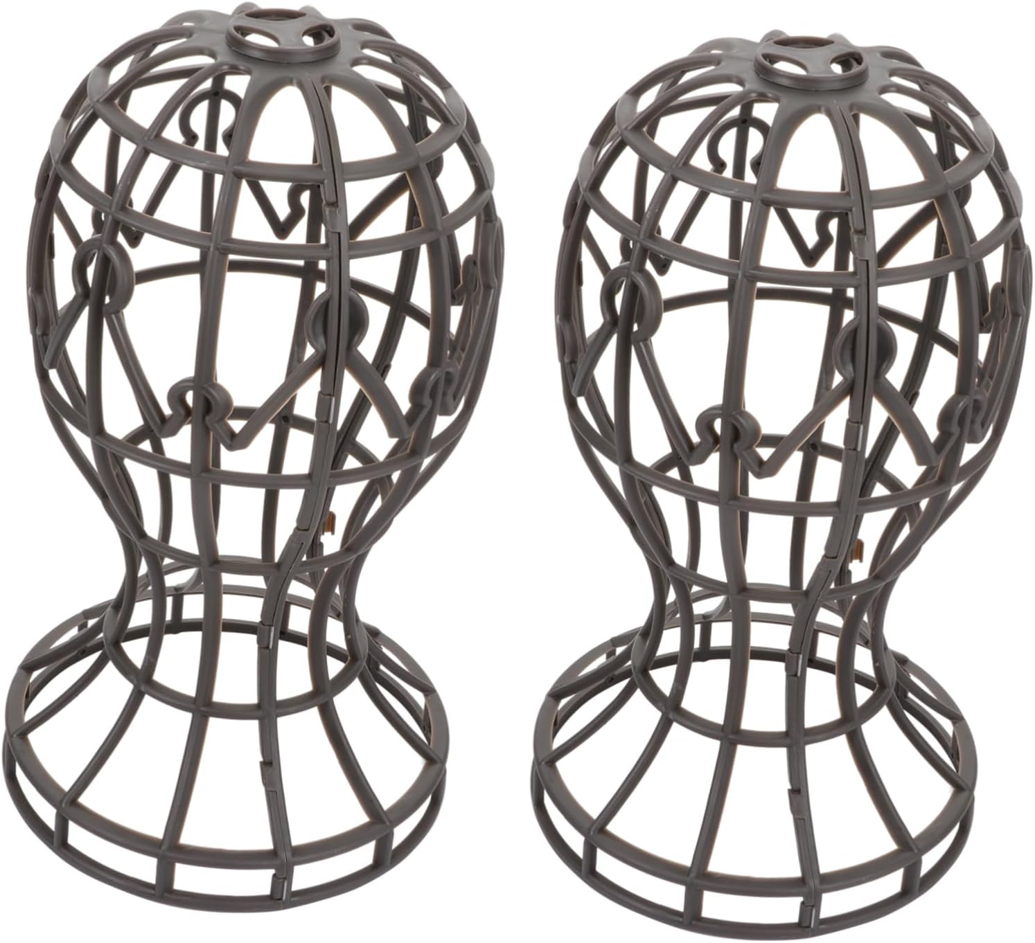 2Pcs Portable Wig Head Stand Holder for Hair Styling and Display Essential Beauty Accessories for Home Salon and Travel Use