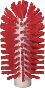 Vikan 5380-77-4 Stiff Tube Brush, Polyester, 3-3/32" x 6" OAL, Red