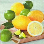 IHR 20 Luxury Paper Luncheon Napkins- Lemon Fresh