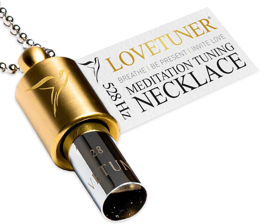 LOVETUNER 528Hz Breathing Necklace for Stress Relief, Mindfulness & Meditation | Sound Healing Whistle for Anxiety, Focus, Calm & Relaxation | Emotional Wellness, Inner Peace & Balance Necklace