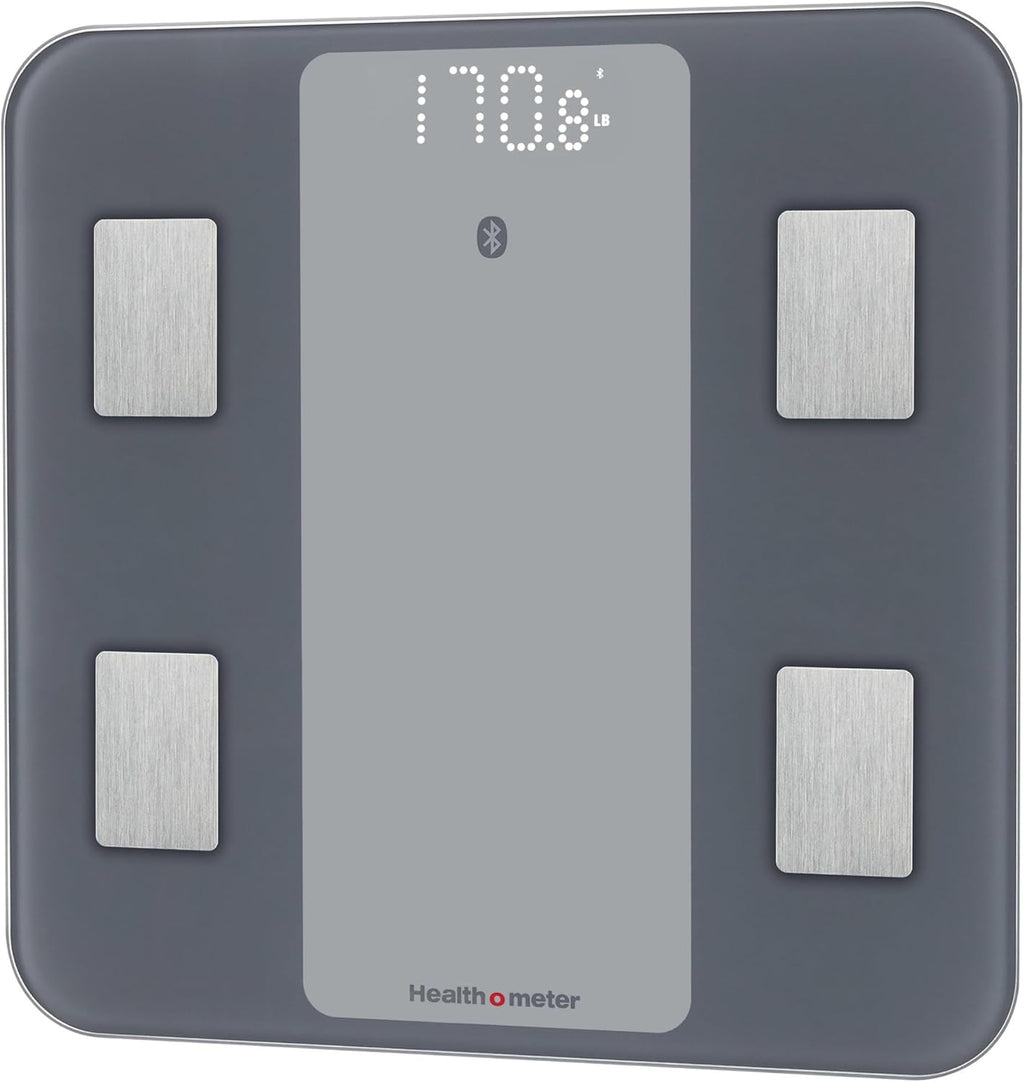 Health o meter Bluetooth Digital Bathroom Scale with Smart Connectivity BMI & Body Fat Tracking 440 lb Capacity for Multiple Users