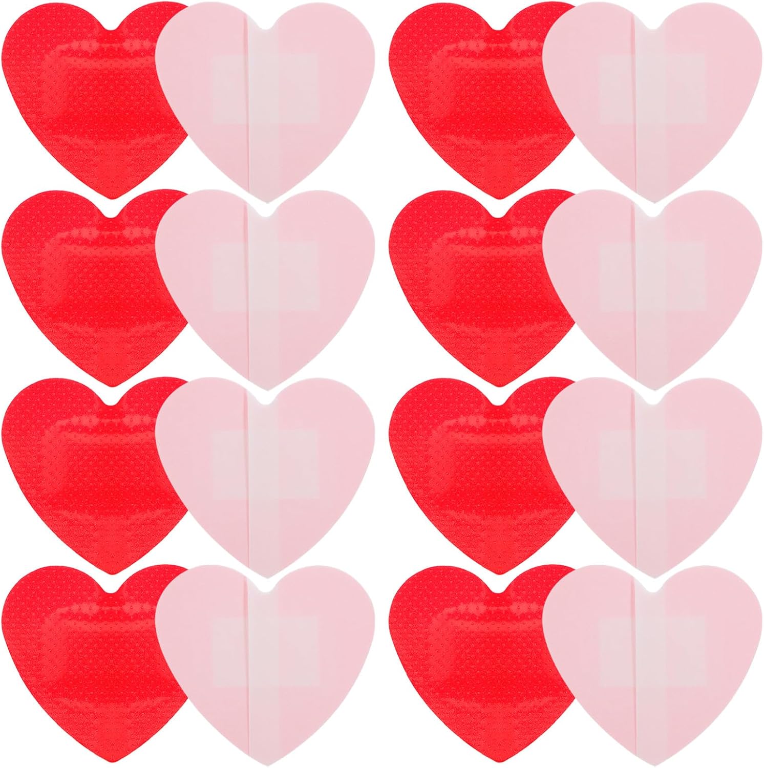 25 Pcs Heart-Shaped Adhesive Bandages, Small Breathable Wound Care Patches, Portable Waterproof First Aid Stickers and Adults, Travel Hemostatic Bandages