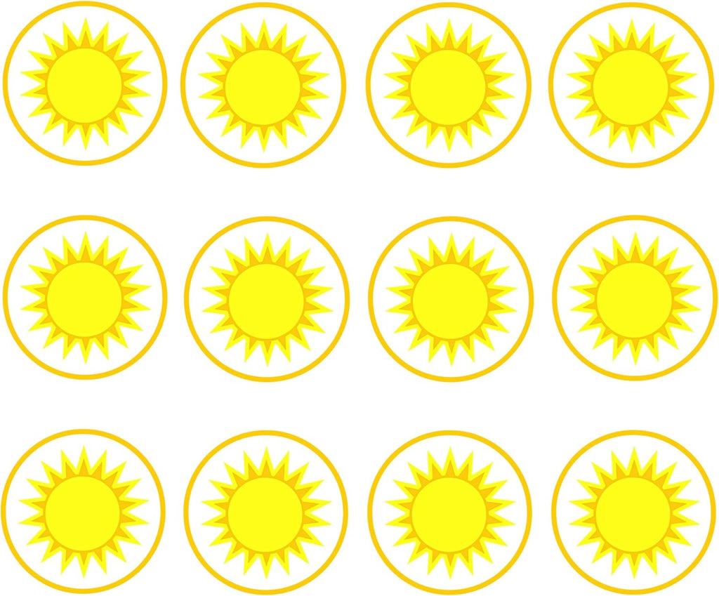 Sunshine Edible Cake Decorations, Here Comes the Son Cookie Decor, Sunshine Baby Shower Decorations, First Trip Around The Sun Edible Cupcake Toppers, Space Cake Topper, 48 x 3cm / 1.18 inch