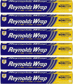 Reynolds Wrap Non-Stick Aluminum Foil Easy Prep, Cook & Clean (50 Sq Ft (Pack of 6)
