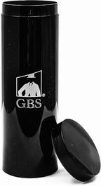G.B.S Shaving Brush Canister, Travel Case Tube for all kind of brushes, Shave Brush Holder, Black