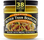 Better Than Bouillon Premium Roasted Chicken Base, Made with Seasoned Roasted Chicken, 38 Servings, Blendable Base for Added Flavor, 8-Ounce Jar (Pack of 1)