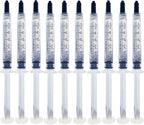 Bright White Smile 35% 10 Pack Teeth Whitening Gel Refills Bleaching Gel, No Sensitive Teeth Whitener, Great for Sensitive Tooth Whitening, Works with Teeth Whitening LED Light and Trays (10 X 3ML)
