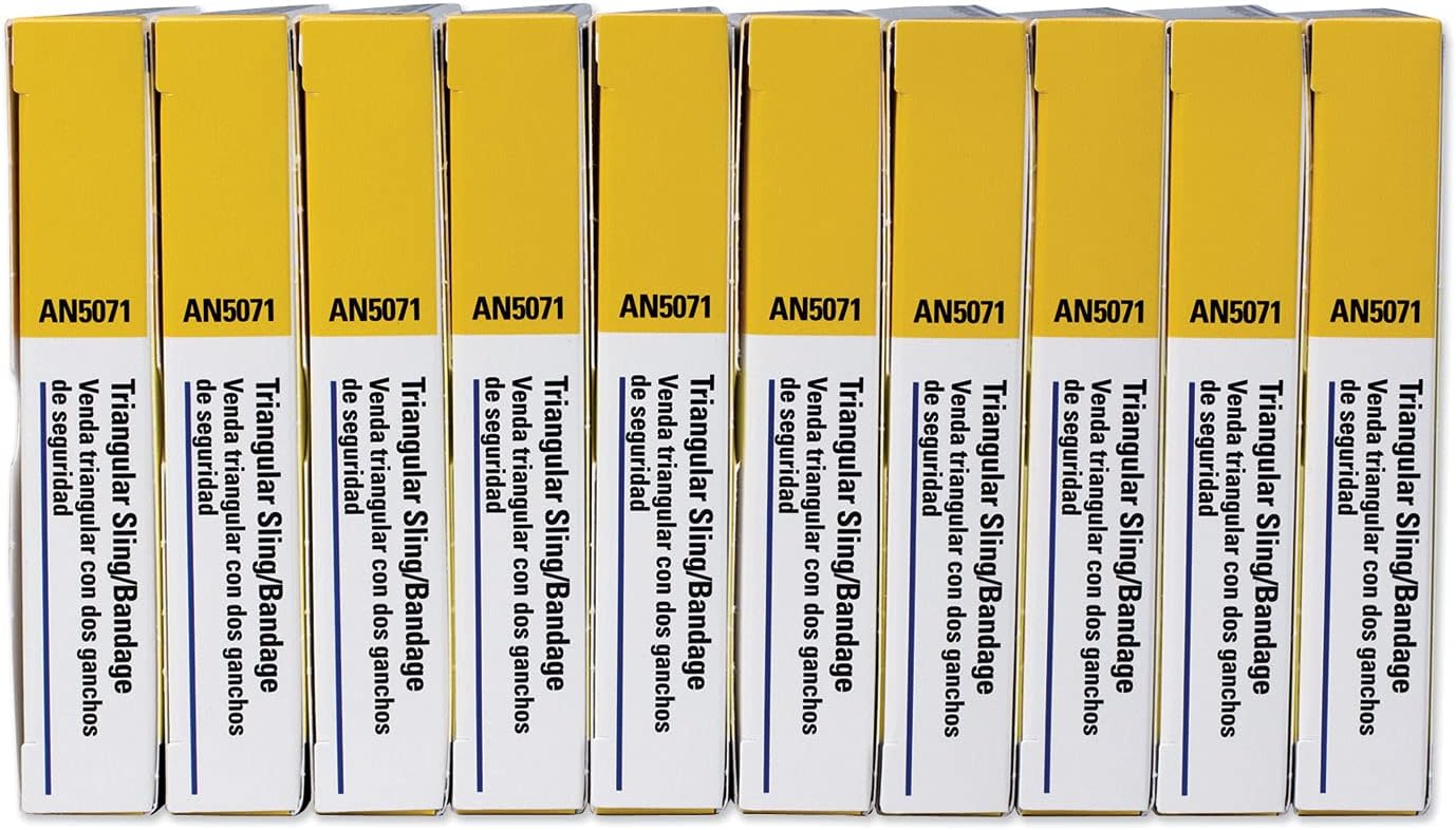 First Aid Only AN5071-10-001: 40"X40"X56" Muslin Triangular Bandage, 1/Box (10 Count)