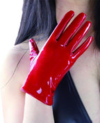 DooWay Women's Short Dress Leather Gloves for Evening Costumes Daily Faux Leather PU 21cm