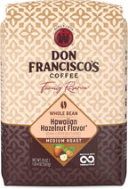 Don Francisco's Hawaiian Hazelnut Whole Bean Coffee, Medium Roast – 100% Arabica, Flavored Coffee, 20 oz Bag