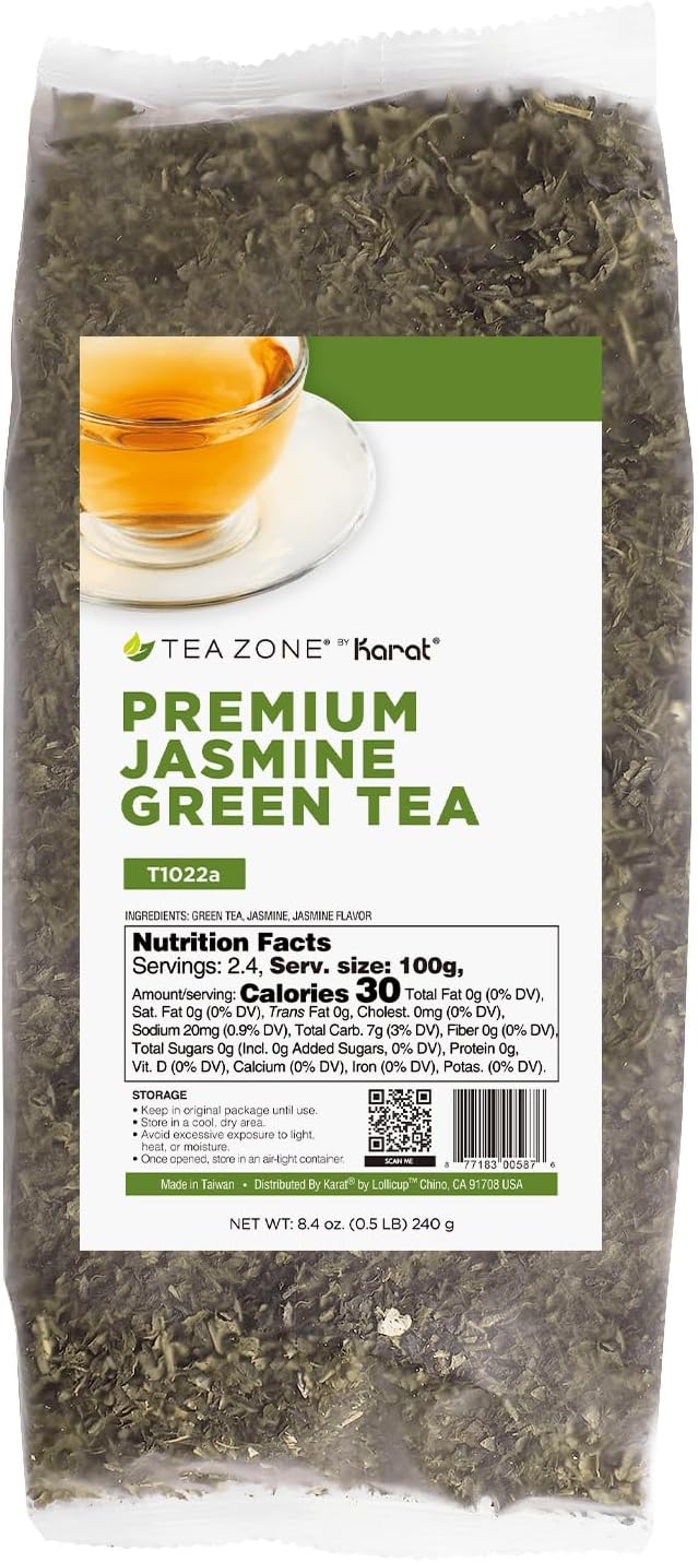 Tea Zone 8.5 oz Premium Jasmine Green Tea Bag