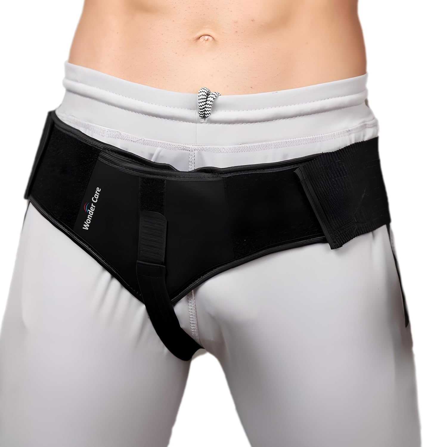 Wonder Care-Single Left/Right Inguinal Hernia Belt for Men Support Brace - Truss Brace with 1 Removable Compression pad and Adjustable Groin Strap- Comfort Truss Hernia Belt
