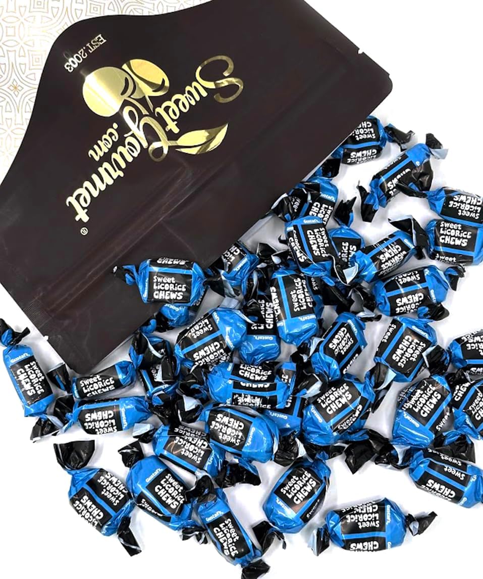 SweetGourmet English Style Sweet Licorice Toffees | Individually Wrapped | 2Lb