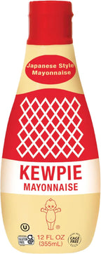 KEWPIE Mayonnaise (Product of USA), Authentic Japanese-Style Mayonnaise, Rich & Creamy Umami Flavor, Made With Cage-Free Eggs, Gluten Free, Kosher Condiment, Perfect for Sandwiches, Sushi, Salads & Dips, 12 oz