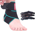 Candy Li Ankle Brace for Sprained Ankle, Ankle Support for Women & Men, Adjustable Compression Wrap Breathable Nylon Super Elastic & Comfortable for Sports– Blue