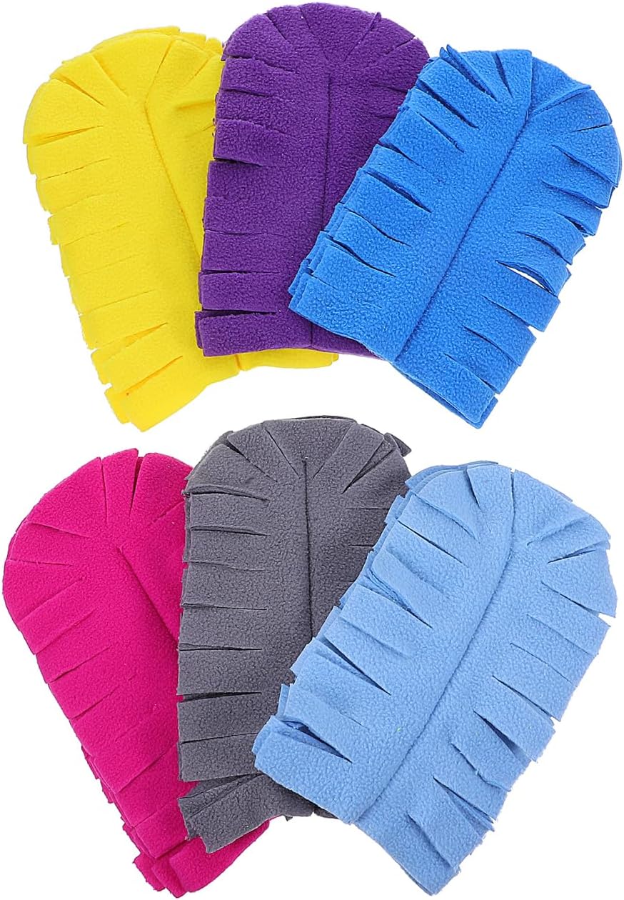 Zerodeko 6-Pack Heavy Duty Duster Replacement Cloth Reusable Dust Collector Pads Compatible with Various Handles for Home Office and Car Cleaning 7.28X4.44In