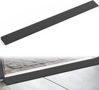 Nilight 1" Rise Threshold Ramp for Doorways, 39.4" Wide Low Profile Cuttable Rubber Wheelchair Access Door Ramp for Doorway, Curb, Home Steps, Bathroom