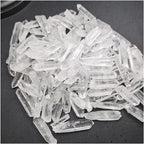Health & Household Natural Transparent Lemurian Seed White Quartz Crystal End Bar Crystal White Crystal Specimen Healing Energy (Size : 100g)