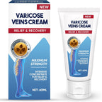 Varicose Veins Cream for Legs, Soothing Leg Massage Lotion for Tired & Heavy Legs, Cooling Herbal Formula to Improve Skin Appearance & Smoothness