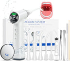 Upgraded Tonsil Stone Remover Tool – Rechargeable Tonsil Stone Vacuum with LED Light & 11-in-1 Probes, for Bad Breath Relief, Safe Silicone/Glass Tip for Tonsilloliths Removal (OFF-White)