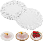 Paper Doilies, 200 Pcs 3.5 Inch Lace Doilies Paper Round Disposable Placemats White-Doilies for Tables Dessert Trays Party Craft Wedding Birthday Cakes Tableware Decorations