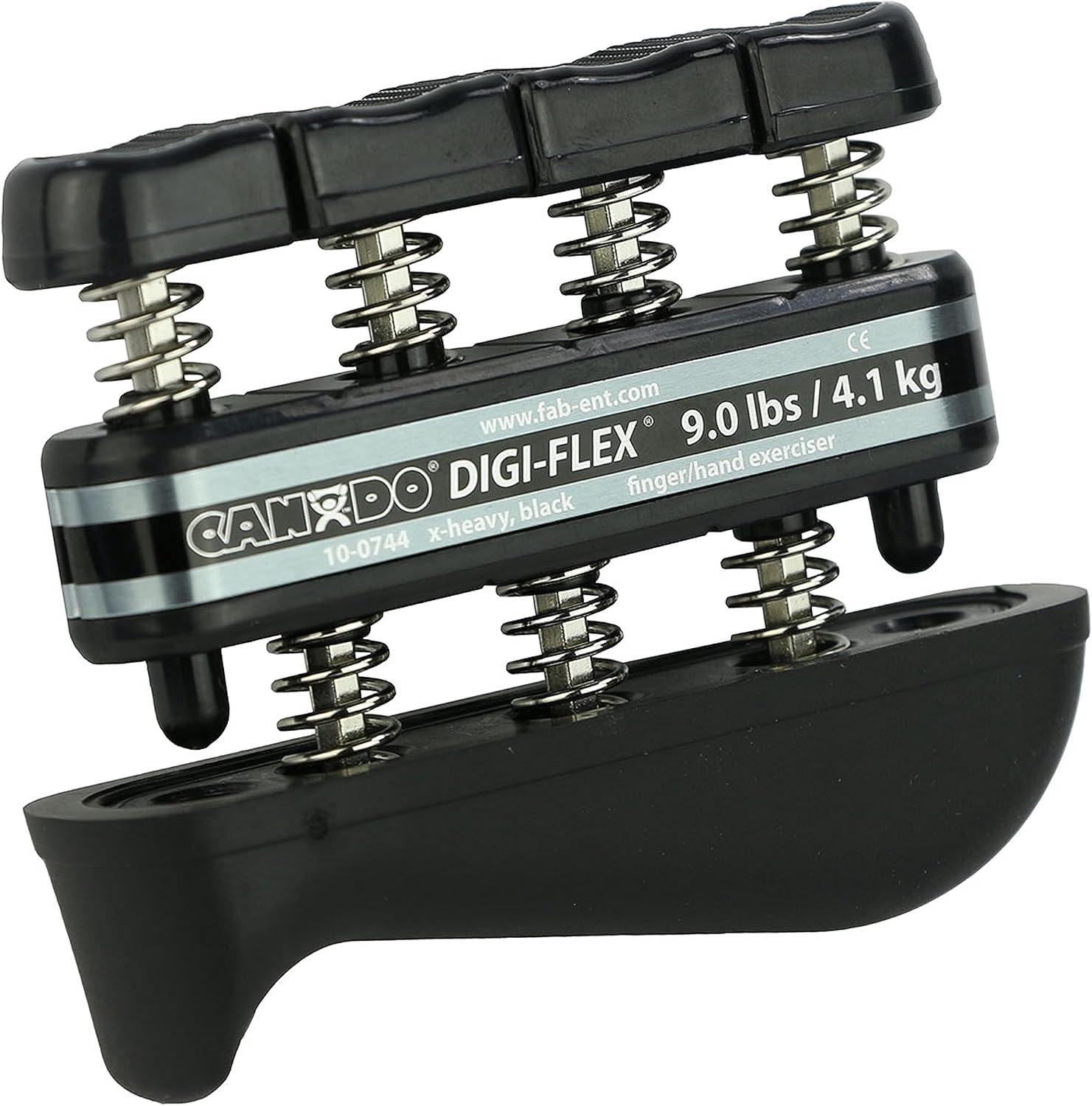 CanDo Digi-Flex Hand and Finger Exerciser Black-X-Heavy - For Dexterity, Strength, and Flexibility for Fingers, Hands, and Forearms
