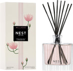 NEST New York Reed Diffuser, Himalayan Salt & Rosewater - The Wellness Collection - 5.9 fl oz - Fragrance for Up to 90 Days - Reusable, Refillable Glass Holder - Includes 8 All-Natural Reed Sticks