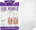 Lobe Wonder - The ORIGINAL Ear Lobe Support Patch for Pierced Ears - Eliminates the Look of Torn or Stretched Piercings - Protects Healthy Ear Lobes from Tearing - 60 Patches - Clear & Latex-Free