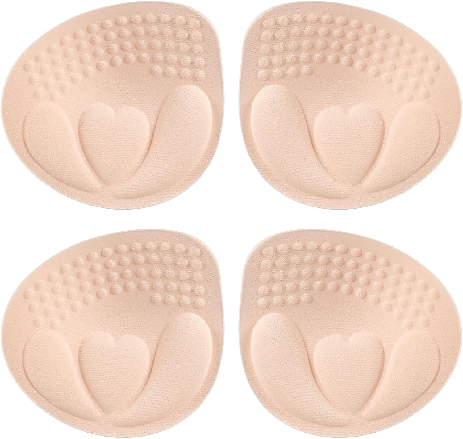 2 Pairs Bra Pad Inserts, 4cm Thick Breast Enhancers Insert for Push Up Removable Bra Cups Inserts for Women Dresses Swimsuits Bikini Sports