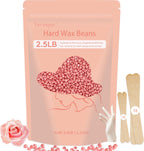 Hard Wax Beads, 2.5 lb Wax Beans for Hair Removal, Ideal for Sensitive skin, Brazilian, Bikini, Face, Eyebrows, Underarms and Full Body Waxing Bulk (Pink)