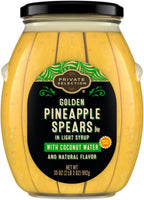 PS Pineapple Spears in Light Syrup With Coconut Water 35 oz