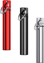 3 Pcs Metal Portable Travel Toothpick Holder Keychains, Waterproof Toothpick Dispenser Small Container for Outdoor Picnic Camping, Cinnamon Toothpicks